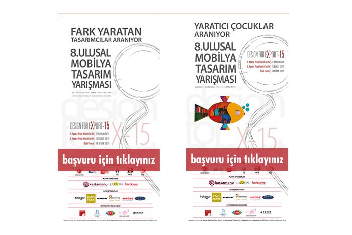 8.ULusal Mobilya Tasarım Yarışması'nda 2.Aşama İçin Seçilen Tasarımlar