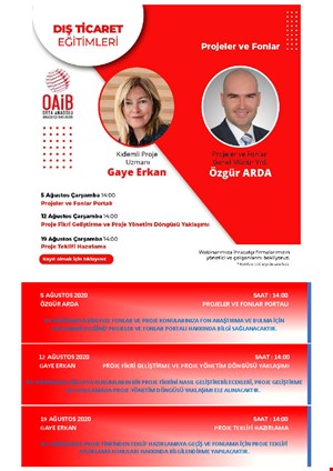 PROJELER VE FONLAR FİRMASI GENEL MÜDÜR YARDIMCISI ÖZGÜR ARDA'NIN ANLATIM VE SUNUMUYLA PROJELER VE FONLAR
