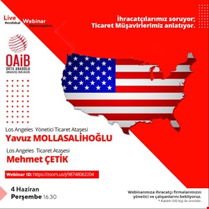 Los Angeles Ticaret Ataşeleri ile Online ABD Ülke Toplantısı