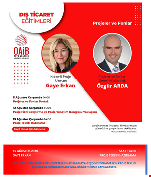 GAYE ERKAN İLE PROJE FİKRİNDEN TEKLİF HAZIRLAMAYA GEÇİŞ VE FONLAMA İÇİN PROJE TEKLİFİ HAZIRLAMA