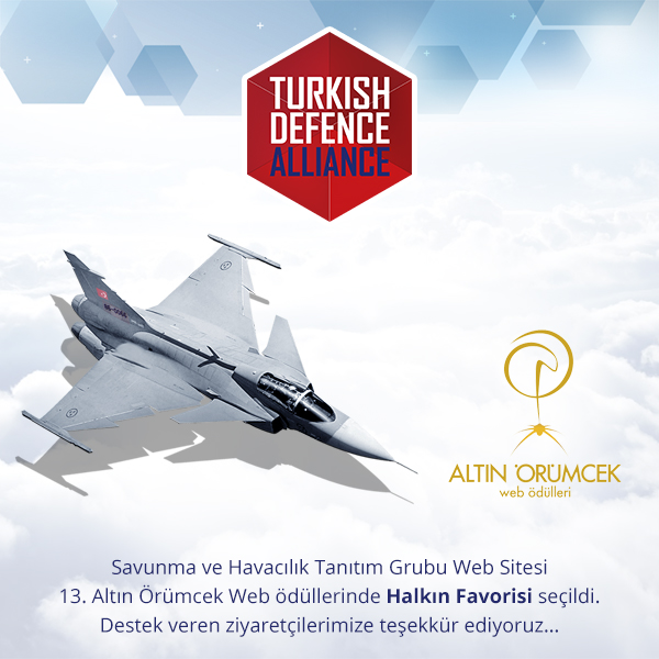 Altın Örümcek Web Ödülü Savunma ve Havacılık Tanıtım Grubu Web Sitesinin oldu