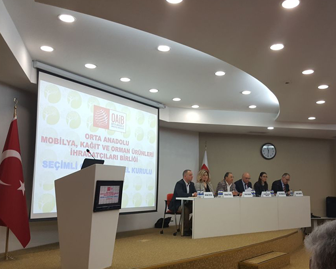 Orta Anadolu Mobilya, Kağıt ve Orman Ürünleri İhracatçıları Birliği Seçimli Olağan Genel Kurul toplantısı gerçekleştirildi.